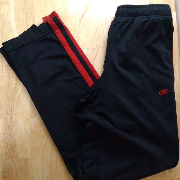 Vintage Nike Striped Sweatpants Joggers Trainers Bred - Picture 1 of 10